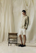 PLAIN LINEN BERMUDA SHORTS