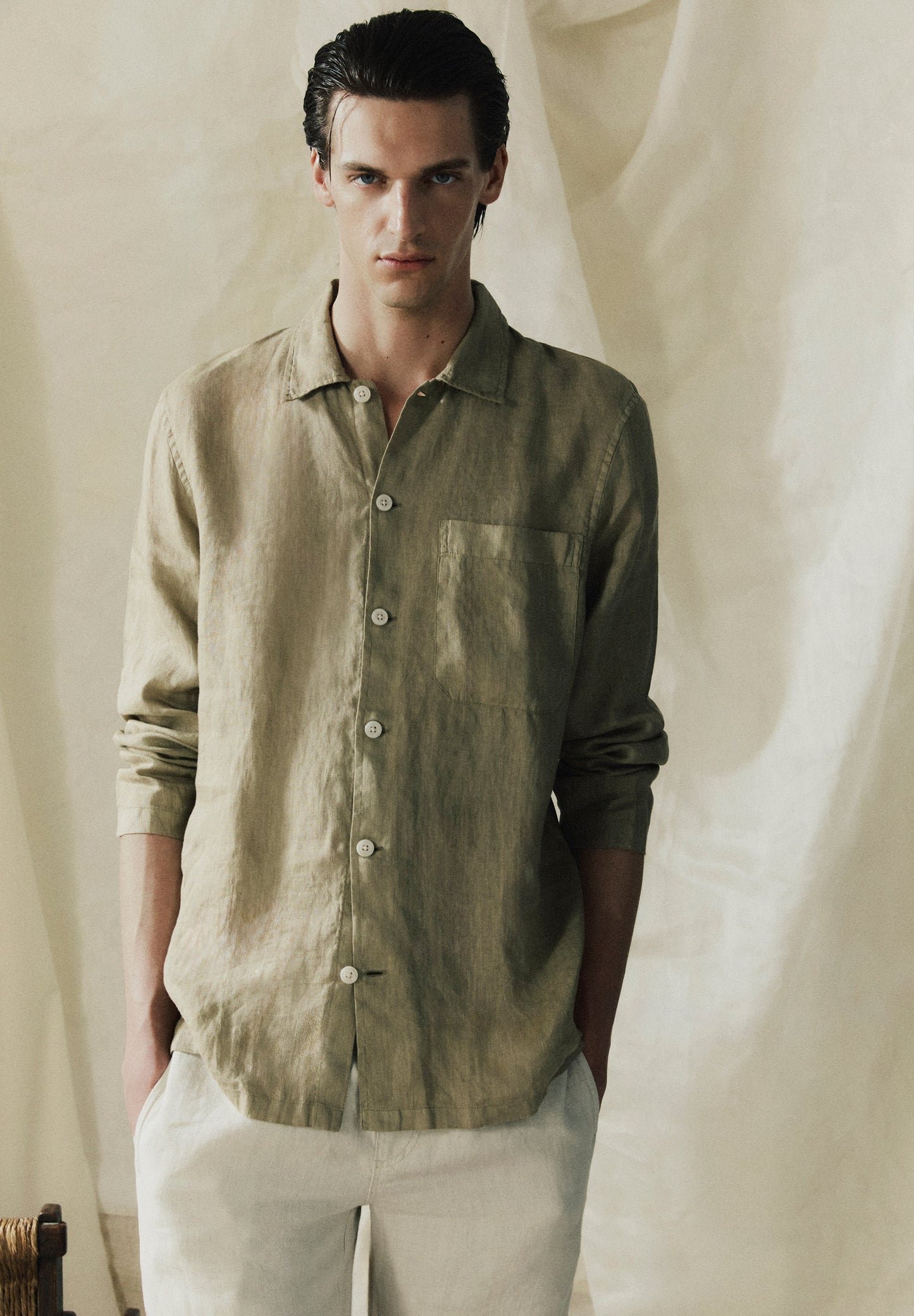 LINEN LOOSE FIT SHIRT