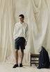 LINEN LOOSE FIT POLO SHIRT