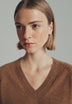 V-NECK 100% CASHMERE SWEATER