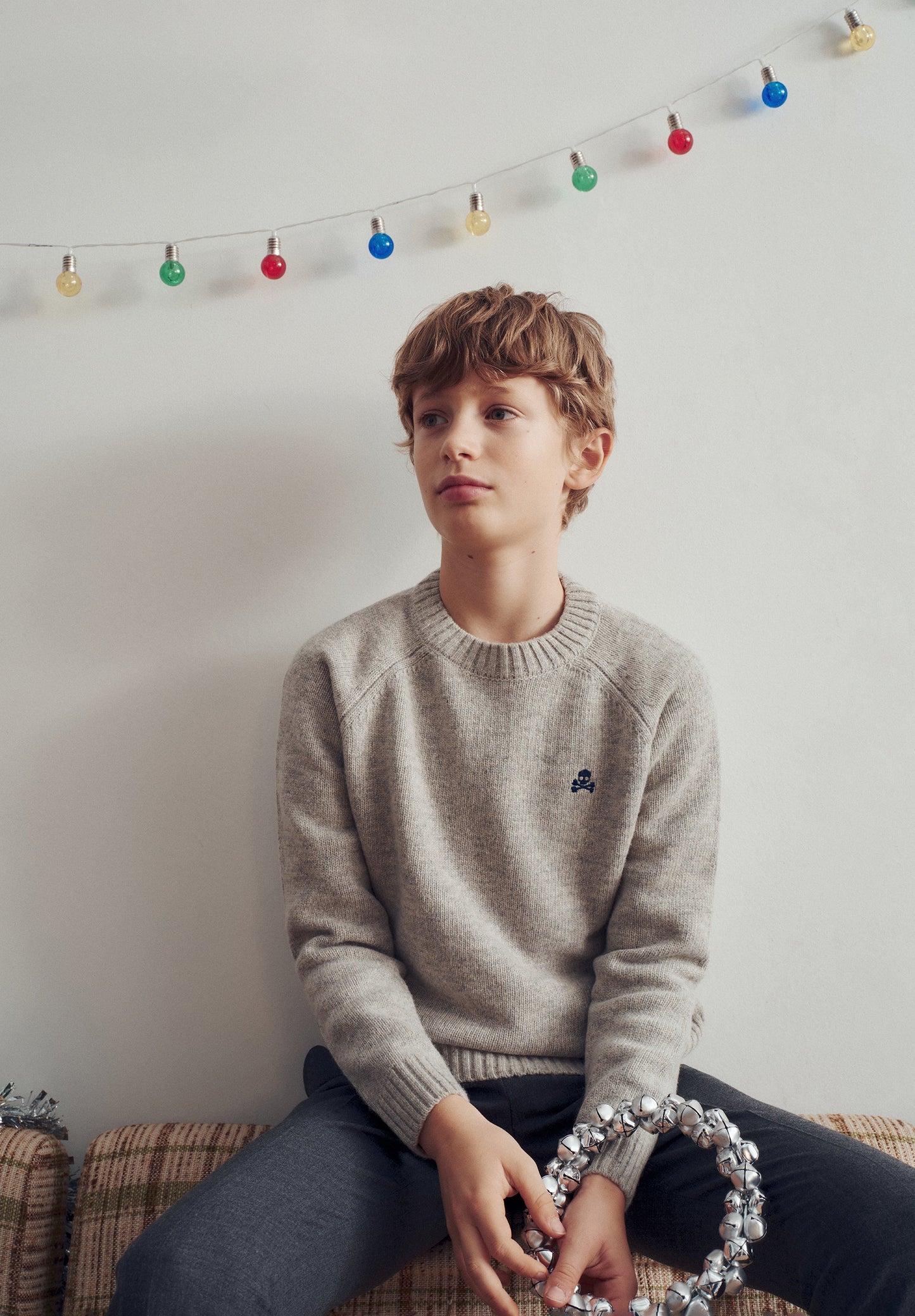 SKULL SWEATER WITH RAGLAN SLEEVES