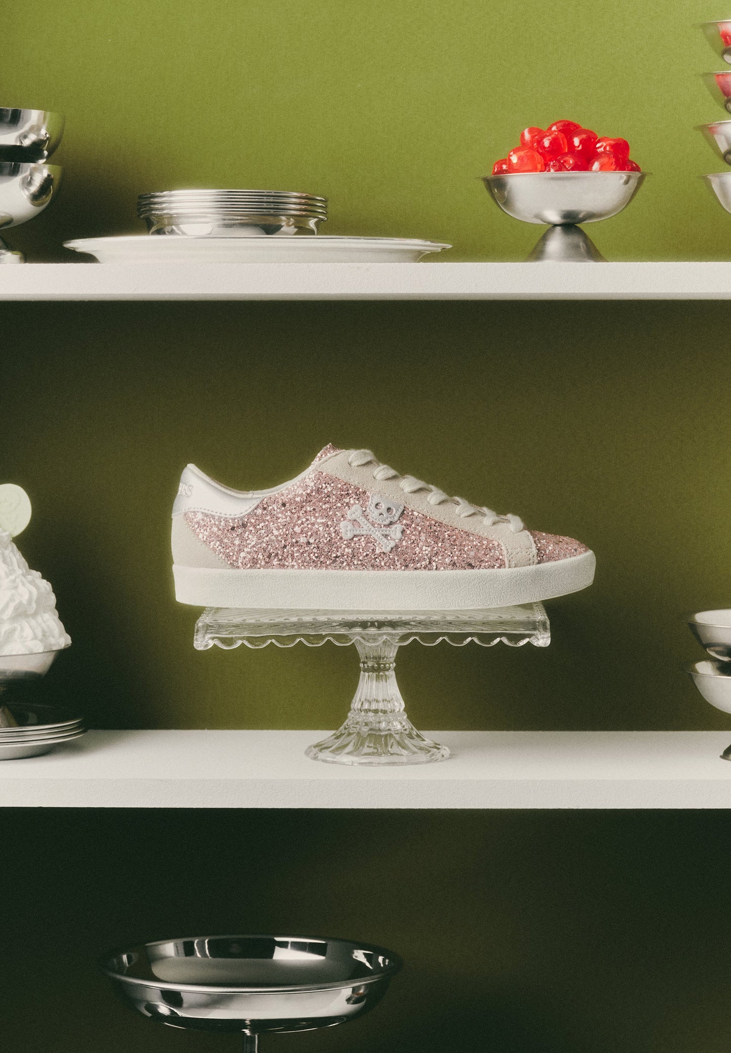 SNEAKERS GLITTER DOODSHOOFD