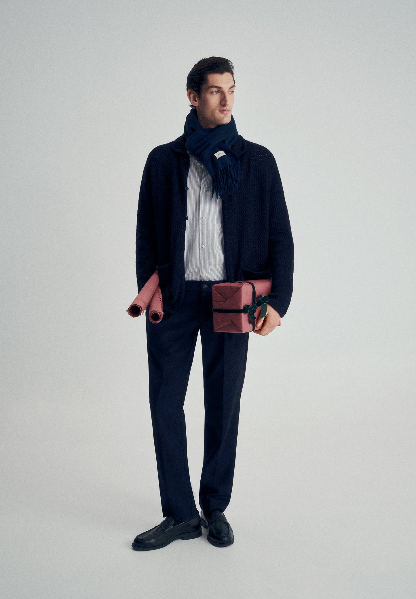 WOLLEN VEST OVERHEMDKRAAG