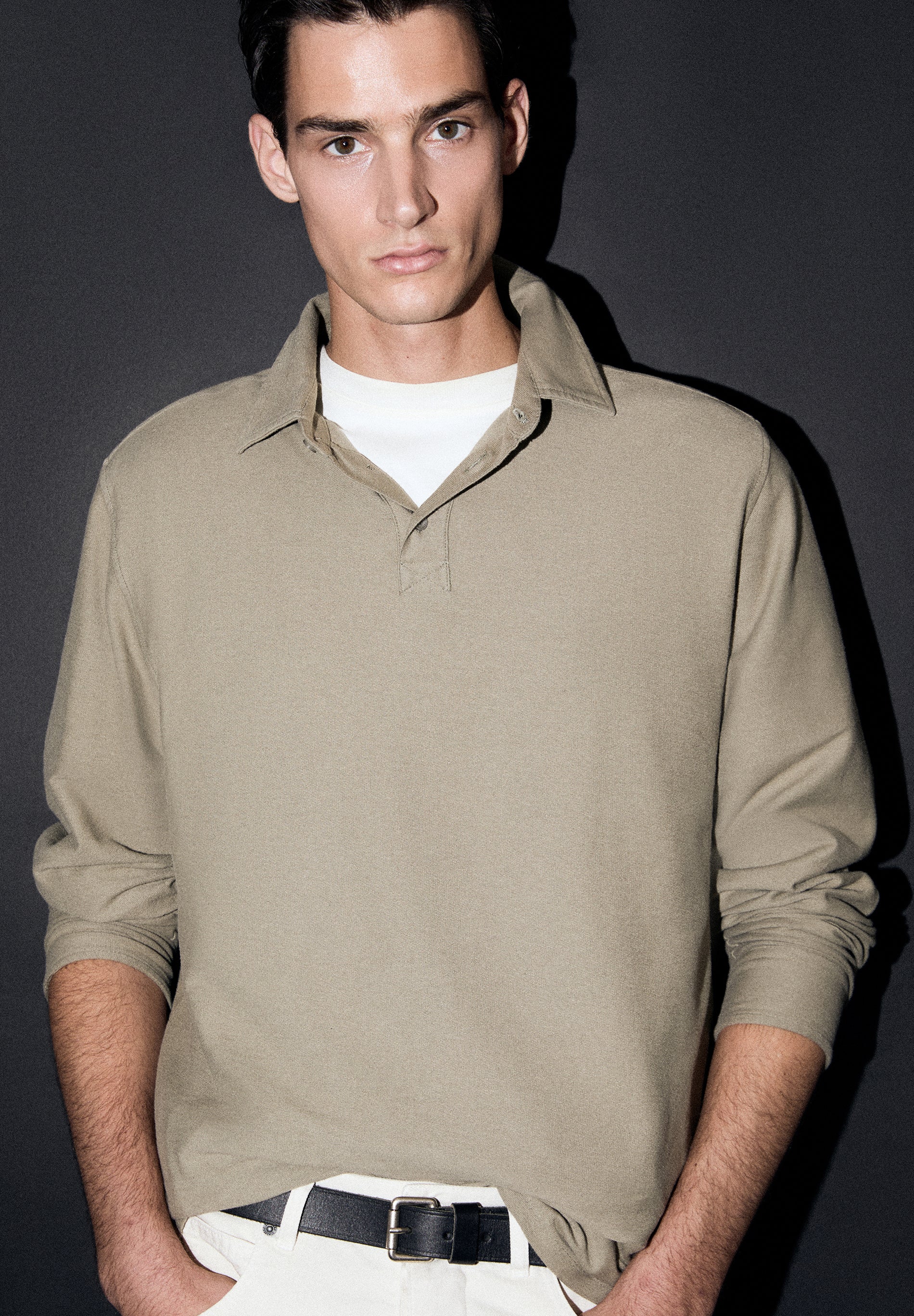 LONG SLEEVE POLO SHIRT