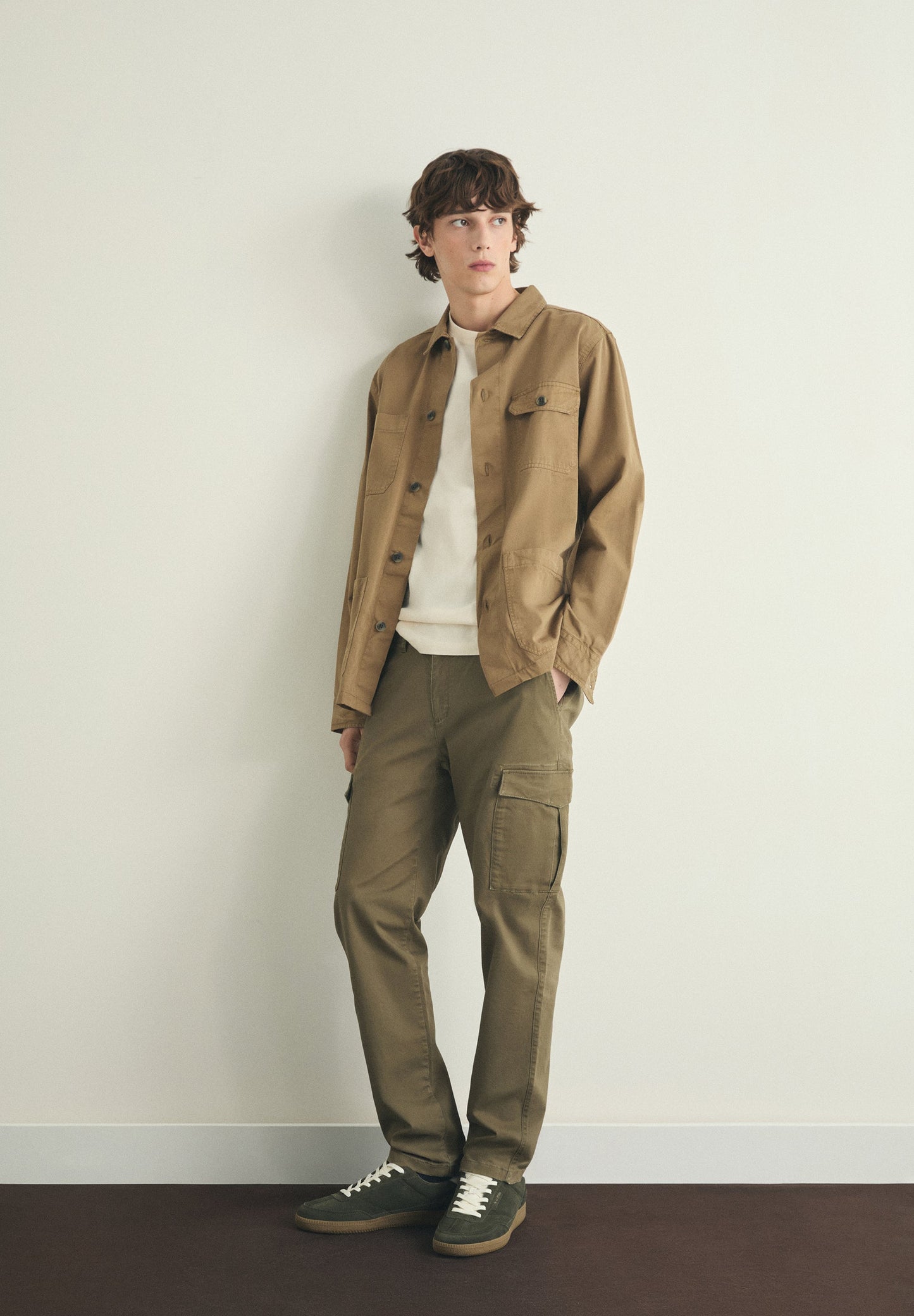 SLIM FIT CARGO TROUSERS