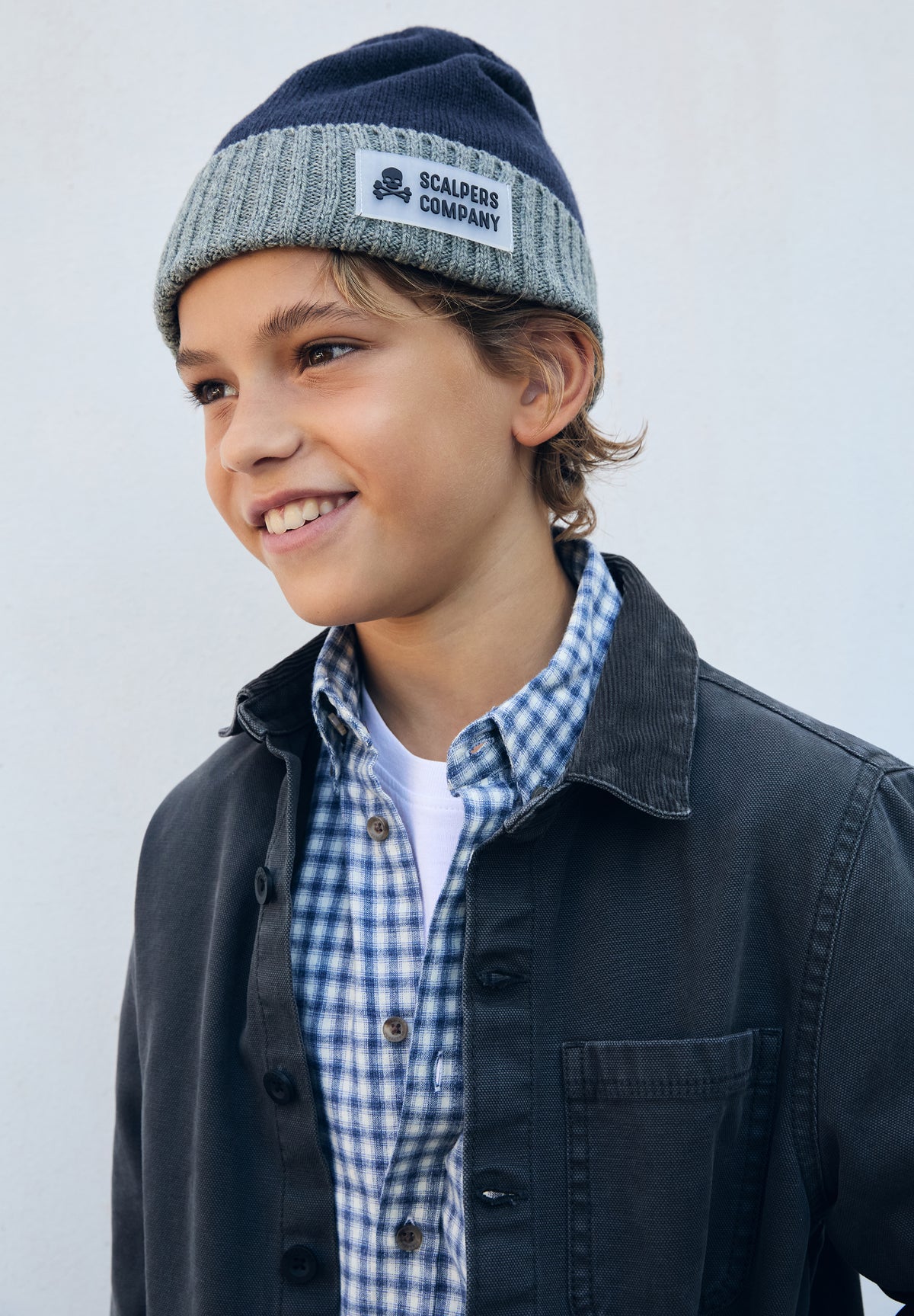 CHECK SHIRT WITH A BUTTON-DOWN COLLAR