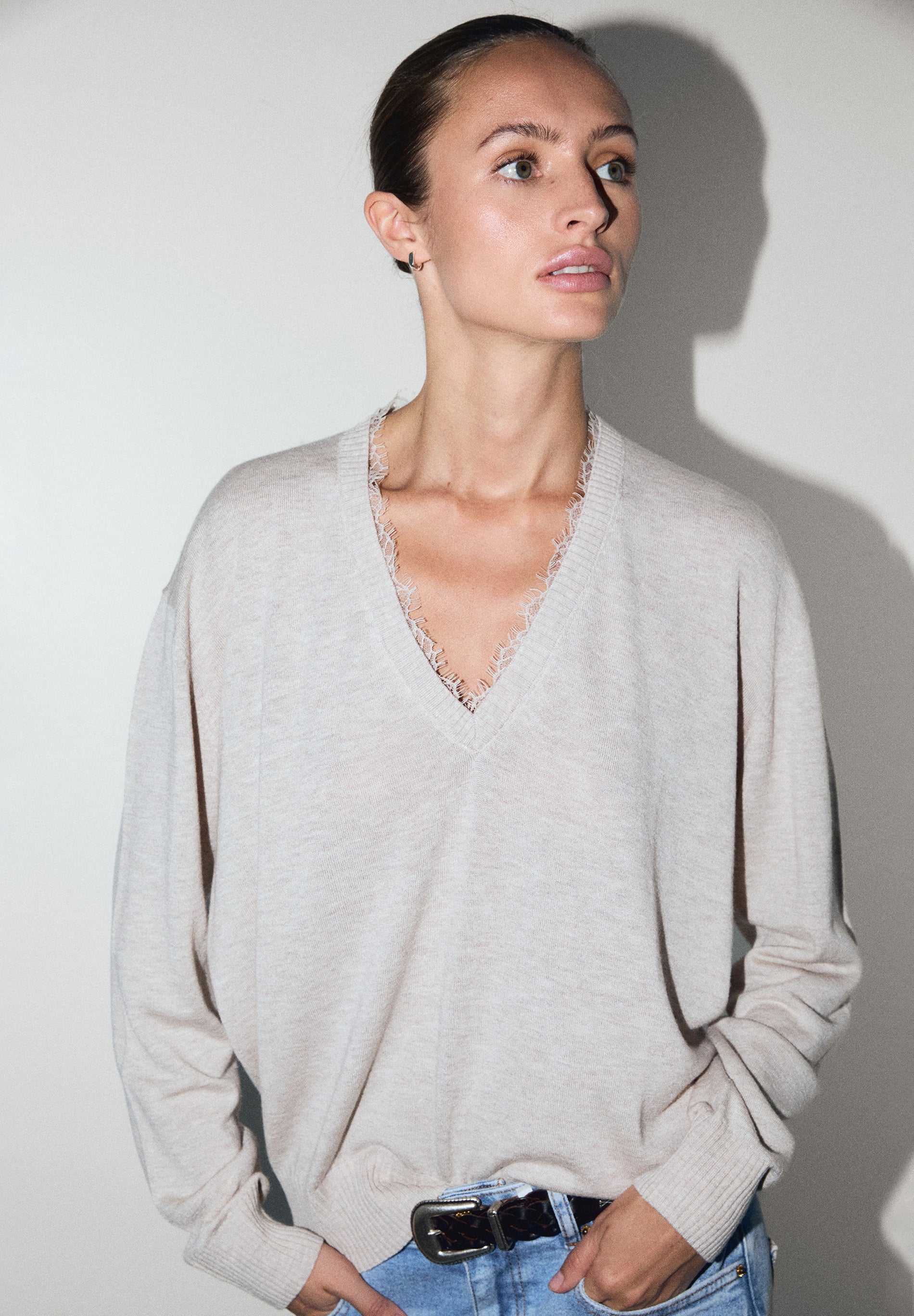 JERSEY ESCOTE V ENCAJE - Scalpers