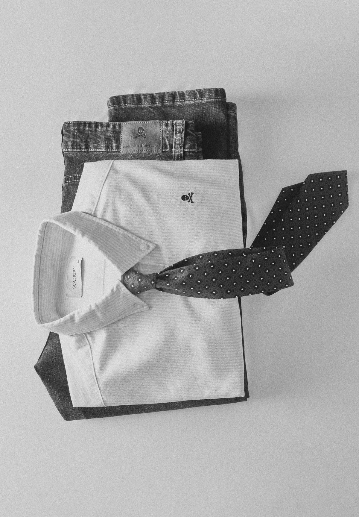 STRIPED OXFORD SHIRT WITH LOGO