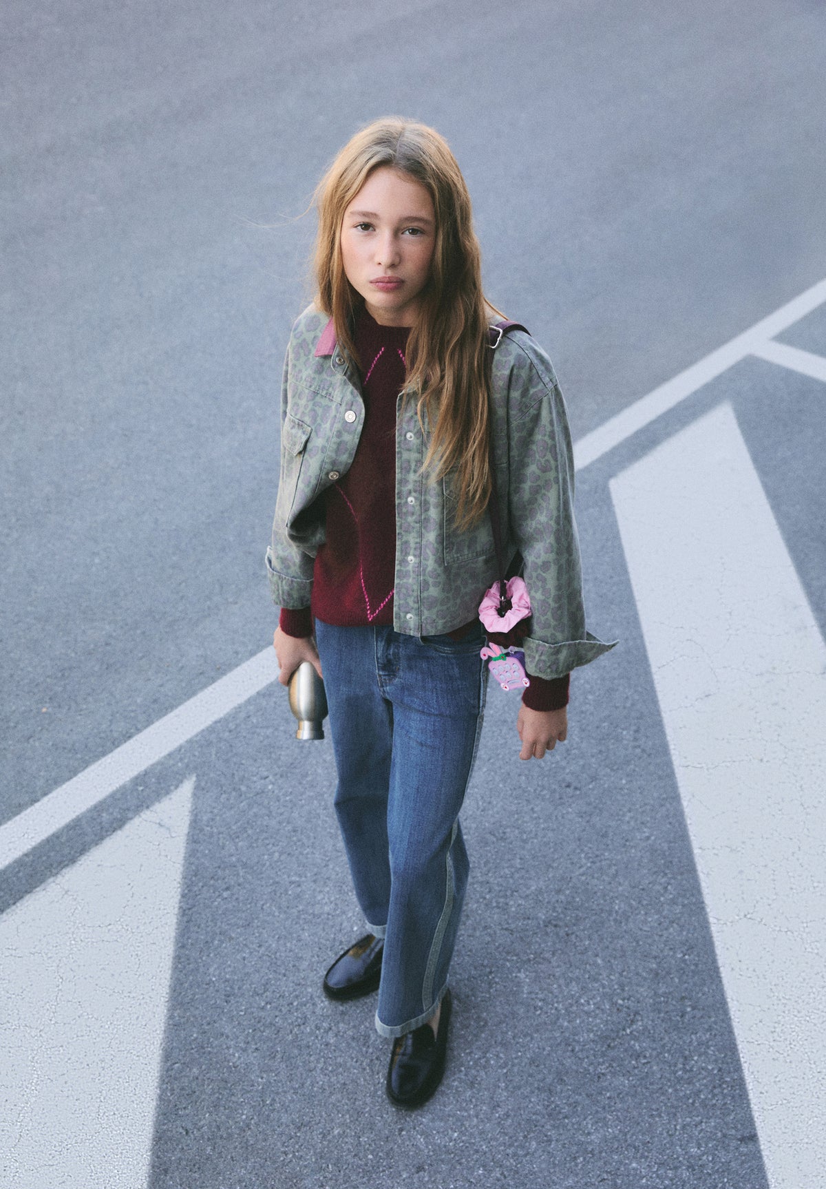 ANIMAL PRINT DENIM JACKET