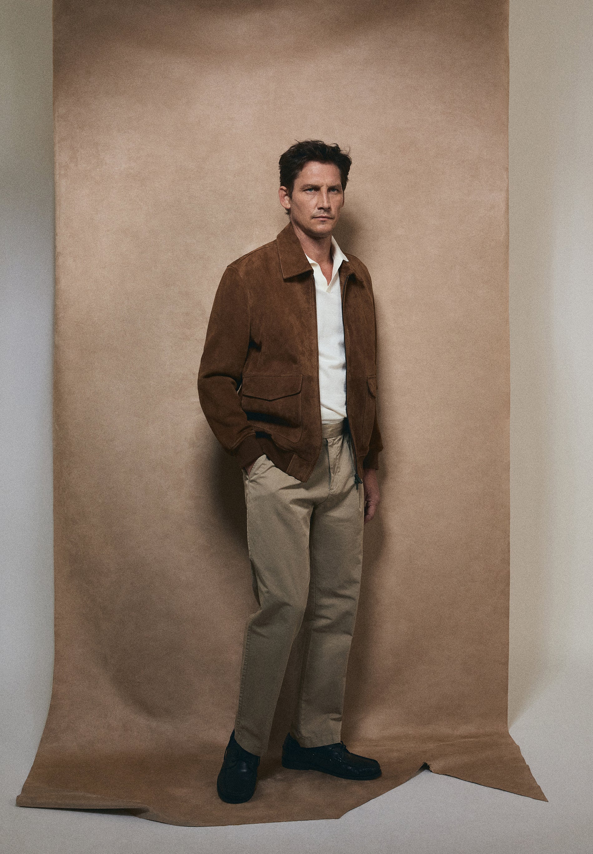 SLIM FIT DARTED TROUSERS