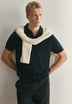 REGULAR FIT TEXTURED POLO SHIRT