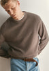 TEXTURED COTTON SWEATER