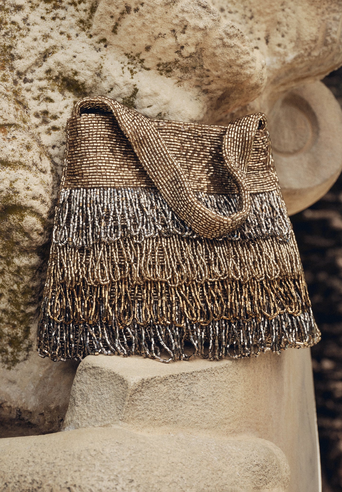 FRINGES BEADS BAG