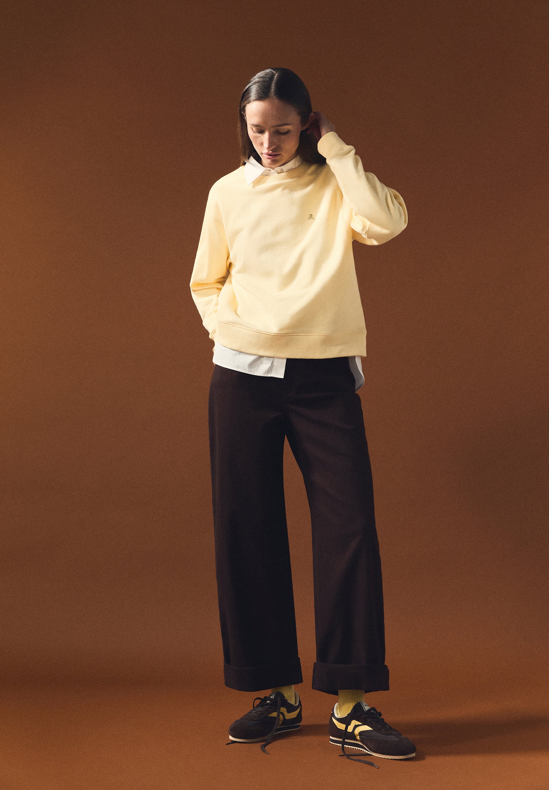 CONTRAST SUEDE SNEAKERS