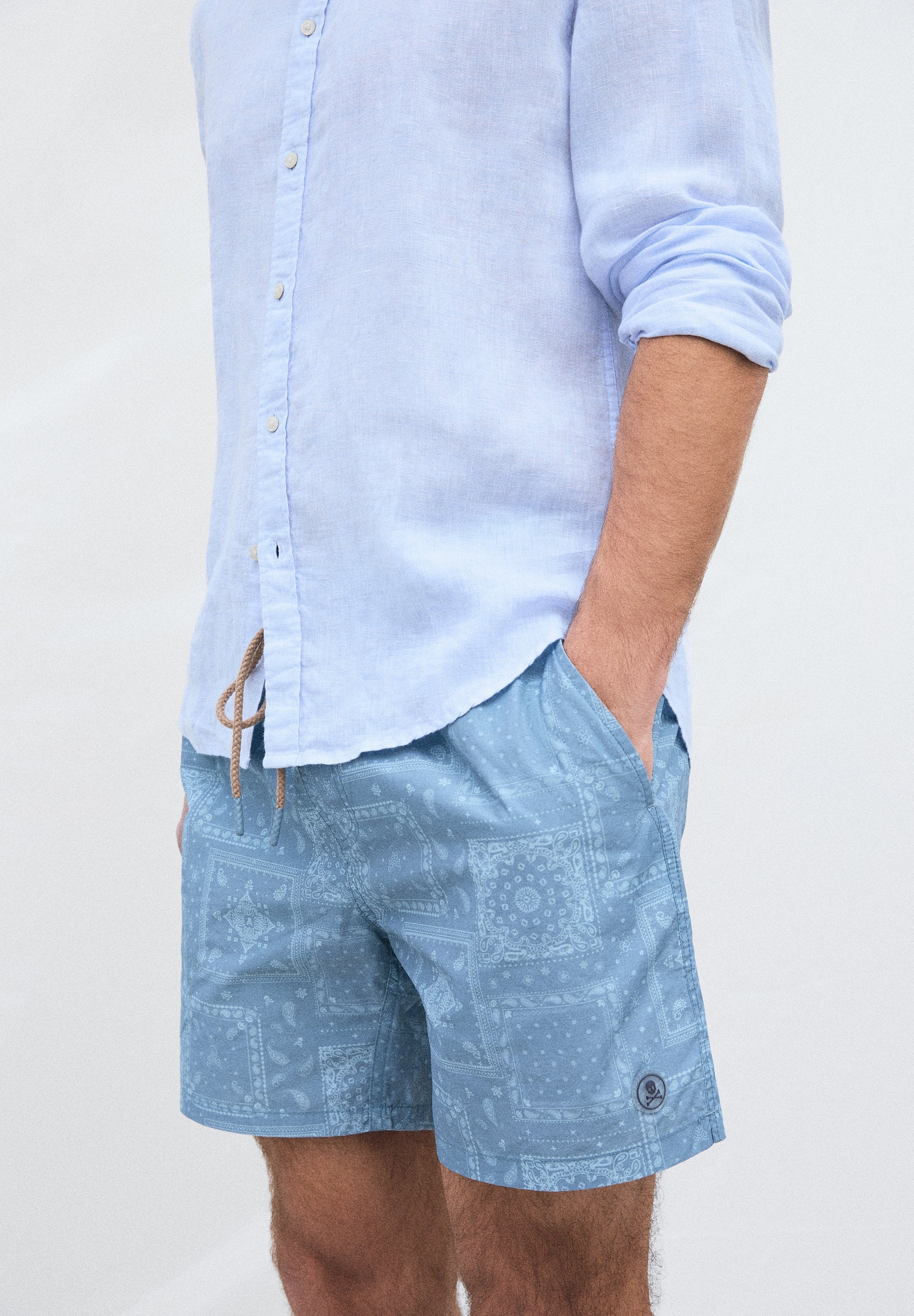 PRINTED SWIMMING TRUNKS