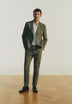 LINEN SUIT TROUSERS