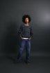 STRIPED ROUND NECK SWEATER