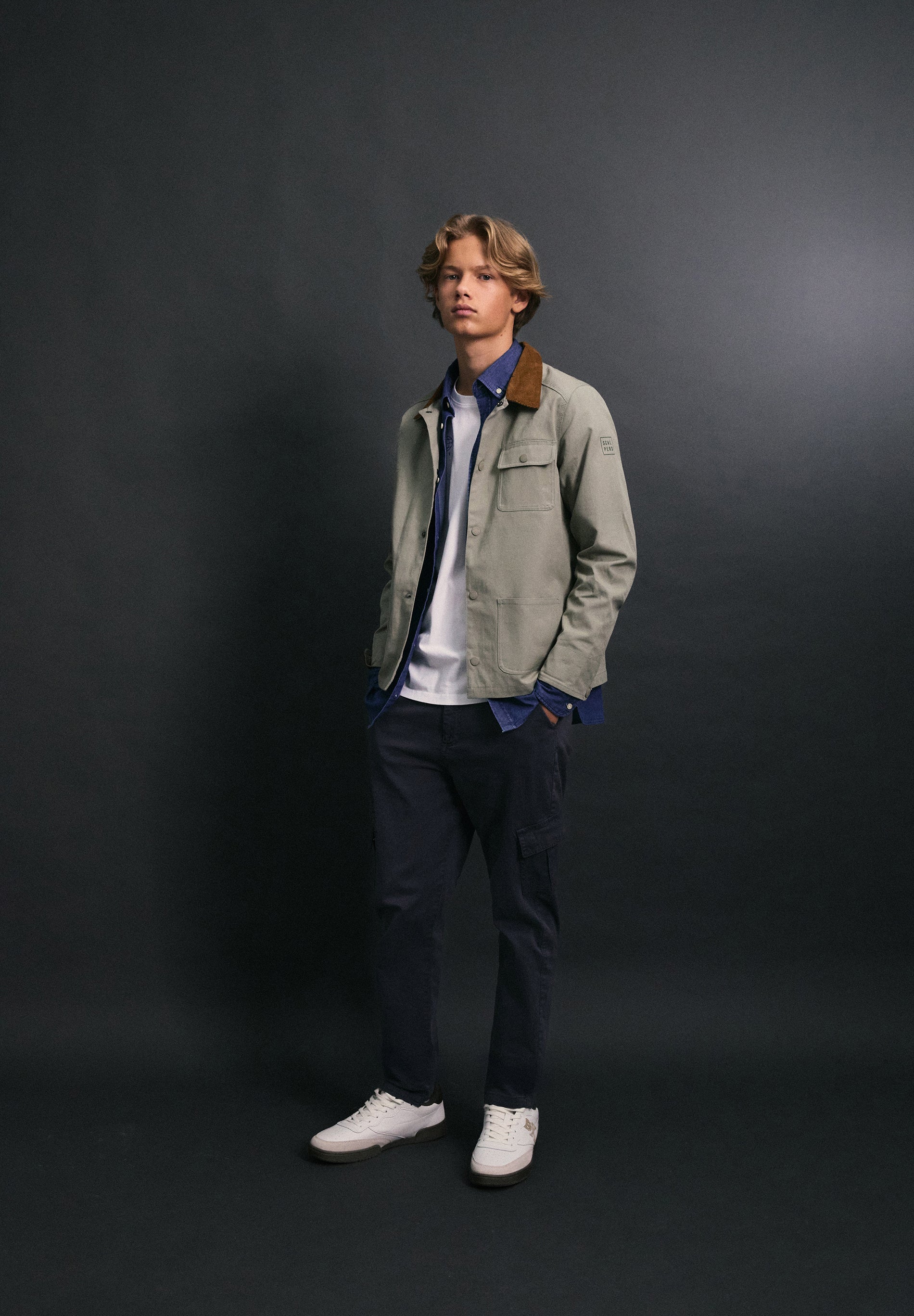 JACKET WITH SHIRT COLLAR