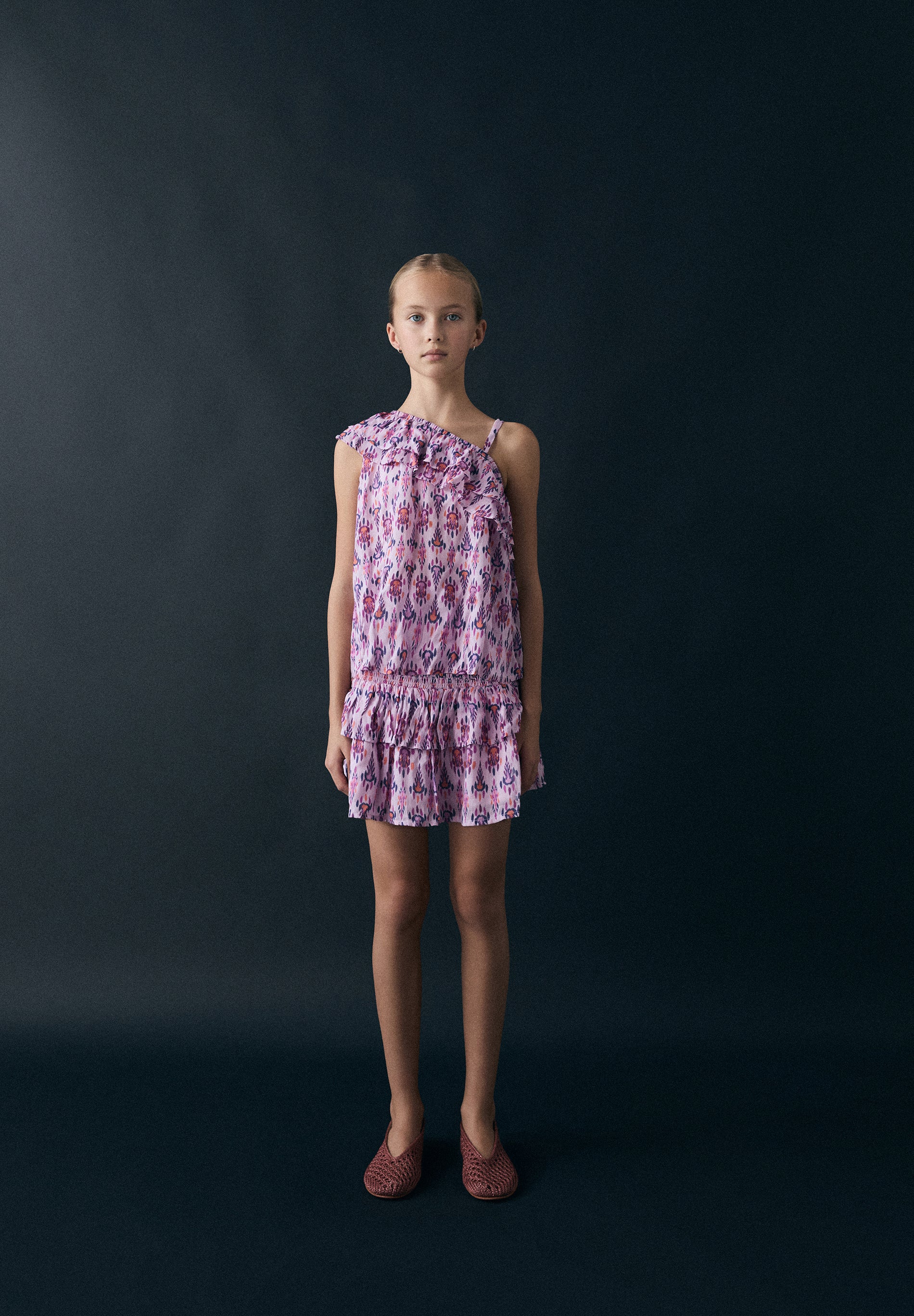 MULTICOLOUR ASYMMETRIC TOP