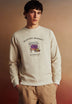 SWEATSHIRT WITH EMBROIDERED MOTIFS