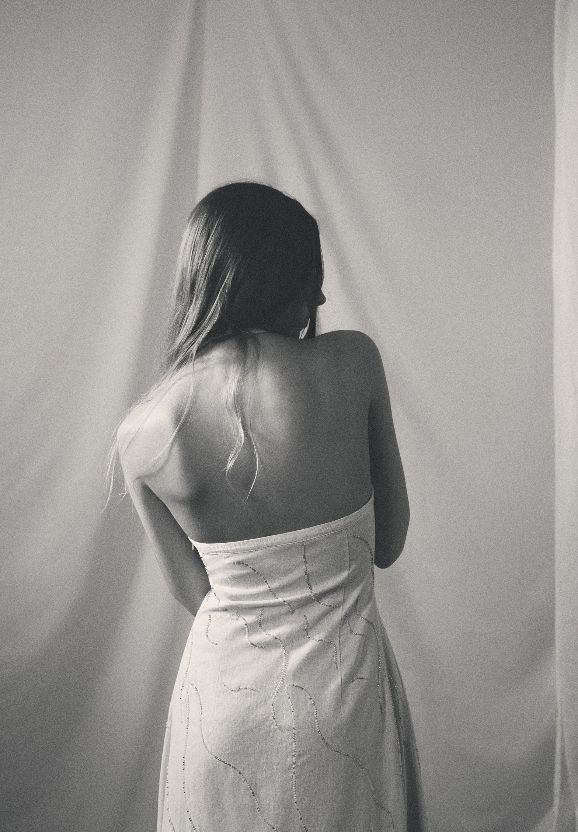 SCBEADS HALTER DRESS