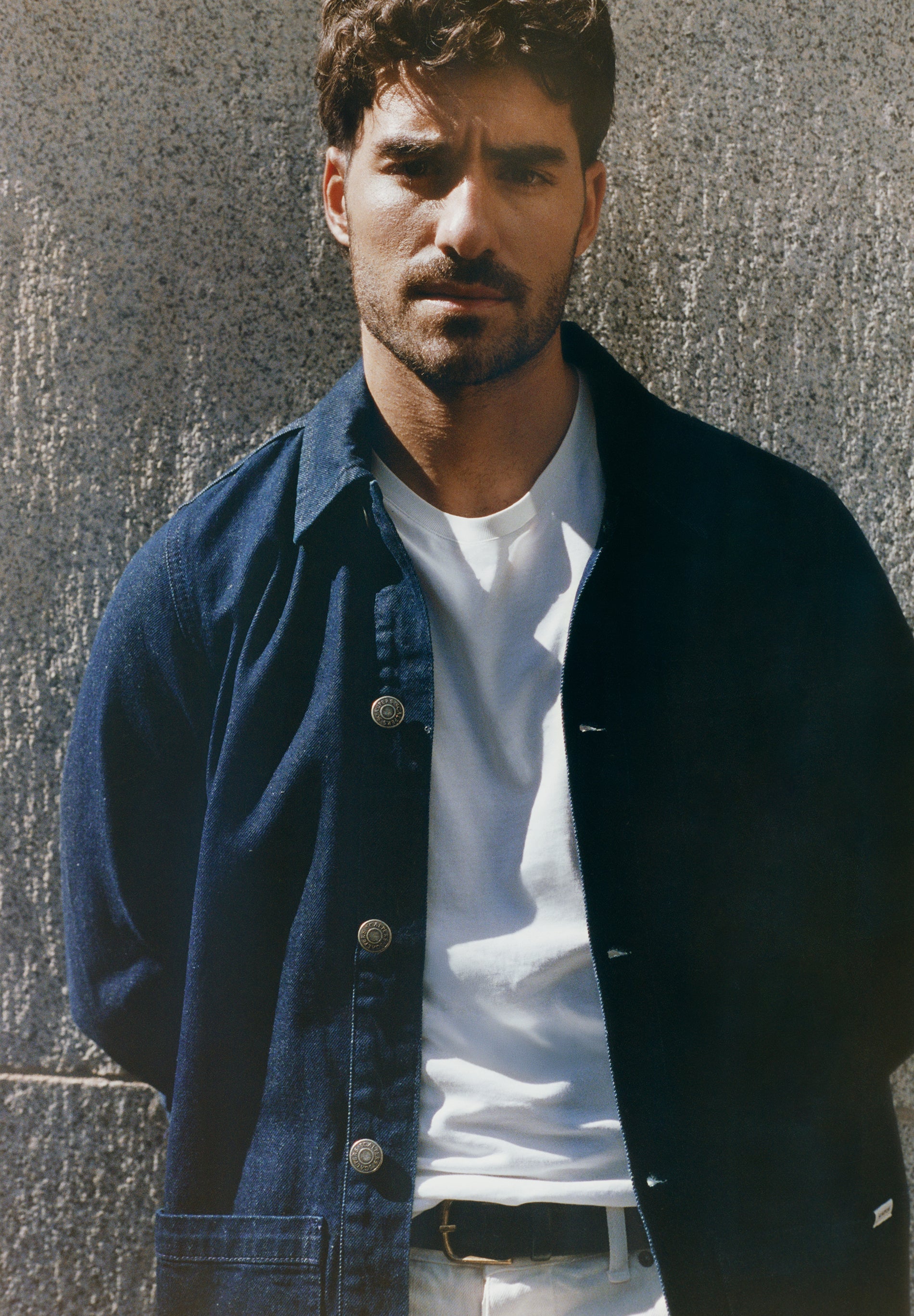 DENIM JACK MET VERWASSEN EFFECT